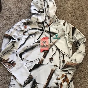 Huntworth Women White Mossy Hunting Swearshirt